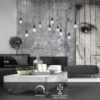 Lucide 08408/10/30 - Viseća svjetiljka FIX MULTIPLE 10xE27/60W/230V