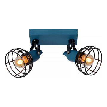 Lucide 08927/02/35 - Reflektorska svjetiljka POLA 2xE27/60W/230V plava