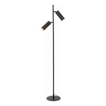 Lucide 09739/02/30 - Podna lampa CLUBS 2xGU10/40W/230V crna