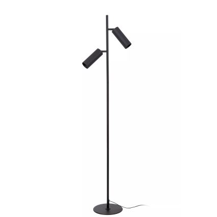 Lucide 09739/02/30 - Podna lampa CLUBS 2xGU10/40W/230V crna