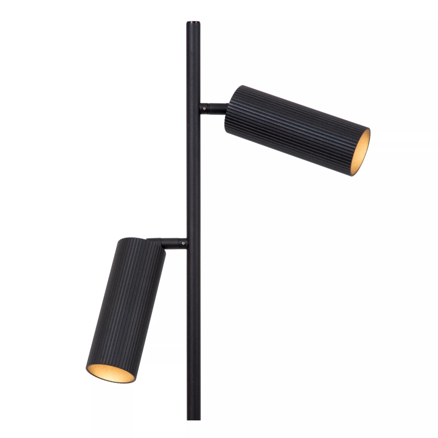 Lucide 09739/02/30 - Podna lampa CLUBS 2xGU10/40W/230V crna