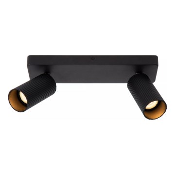 Lucide 09939/02/30 - Stropni reflektor CLUBS 2xGU10/40W/230V crna