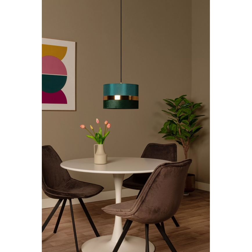 Lucide 10409/01/33 - Luster na sajli EXTRAVAGANZA TUSSE 1xE27/60W/230V zelena