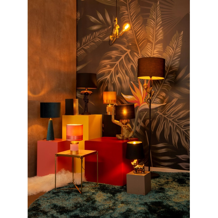 Lucide 10501/81/37 - Stolna lampa EXTRAVAGANZA VELVET 1xE27/60W/230V plava