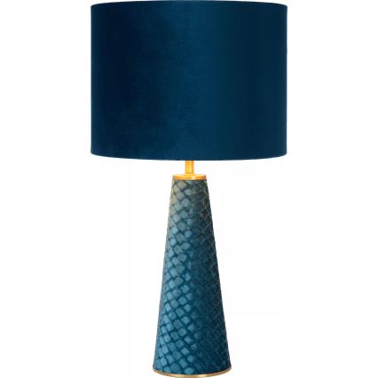Lucide 10501/81/37 - Stolna lampa EXTRAVAGANZA VELVET 1xE27/60W/230V plava
