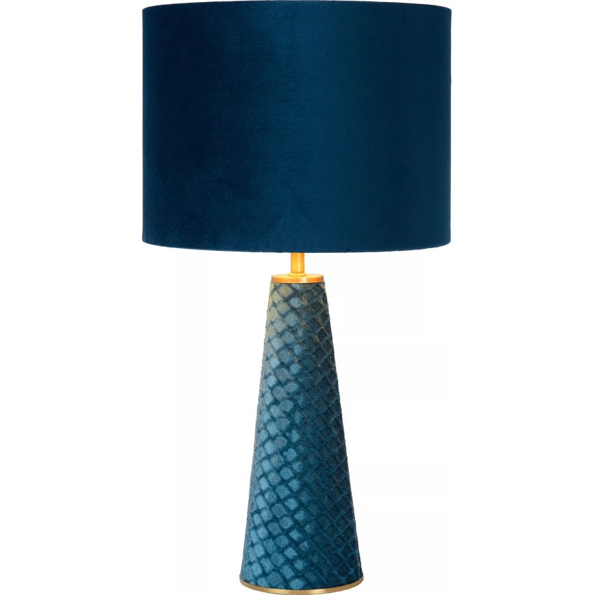 Lucide 10501/81/37 - Stolna lampa EXTRAVAGANZA VELVET 1xE27/60W/230V plava