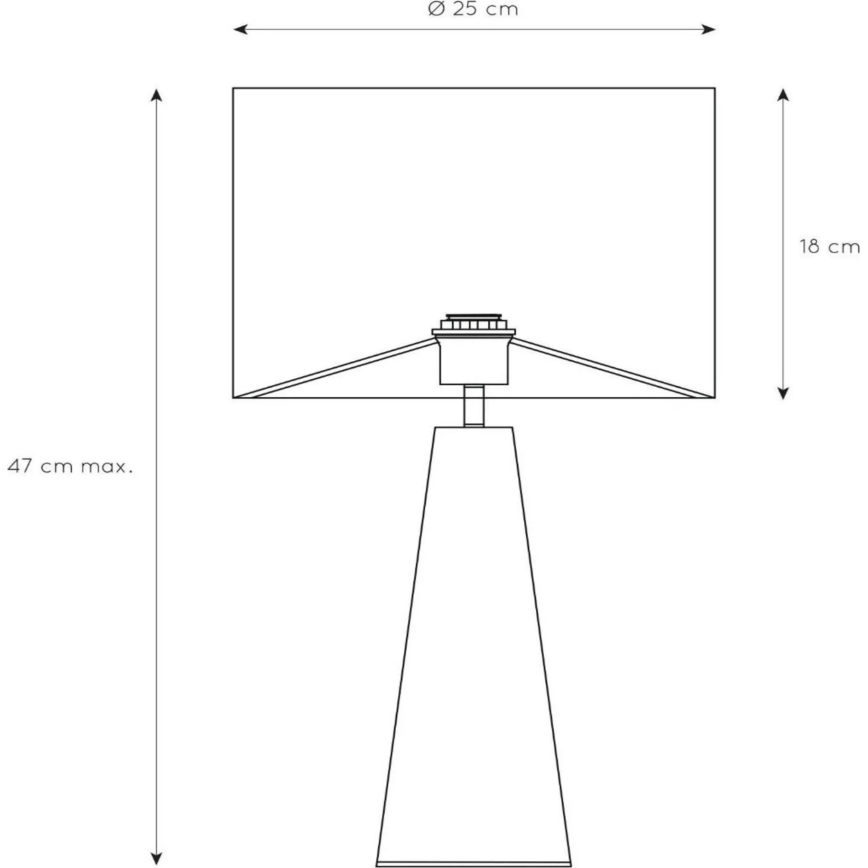 Lucide 10501/81/37 - Stolna lampa EXTRAVAGANZA VELVET 1xE27/60W/230V plava