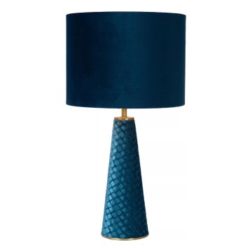 Lucide 10501/81/37 - Stolna lampa EXTRAVAGANZA VELVET 1xE27/60W/230V plava