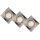 Lucide 11002/15/12 - SET 3x LED Prigušiva ugradbena svjetiljka FOCUS 1xGU10/5W/230V krom uglato