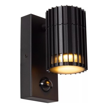 Lucide 11839/01/30 - Vanjska zidna svjetiljka s senzorom TIMBALA 1xGU10/7W/230V IP44