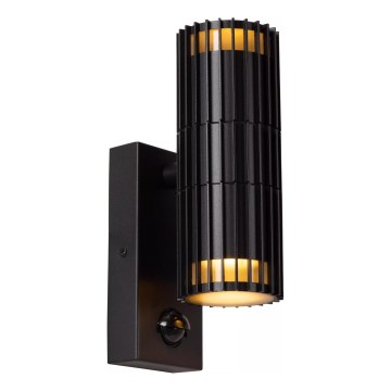 Lucide 11839/02/30 - Vanjska zidna svjetiljka s senzorom TIMBALA 2xGU10/7W/230V IP44