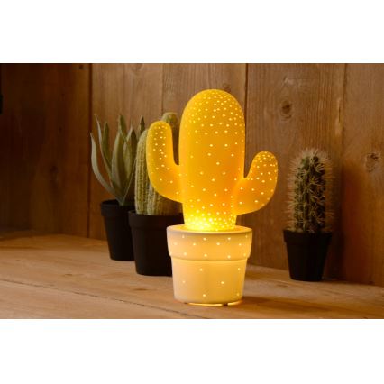 Lucide 13513/01/34 - Stolna lampa CACTUS 1xE14/40W/230V žuta