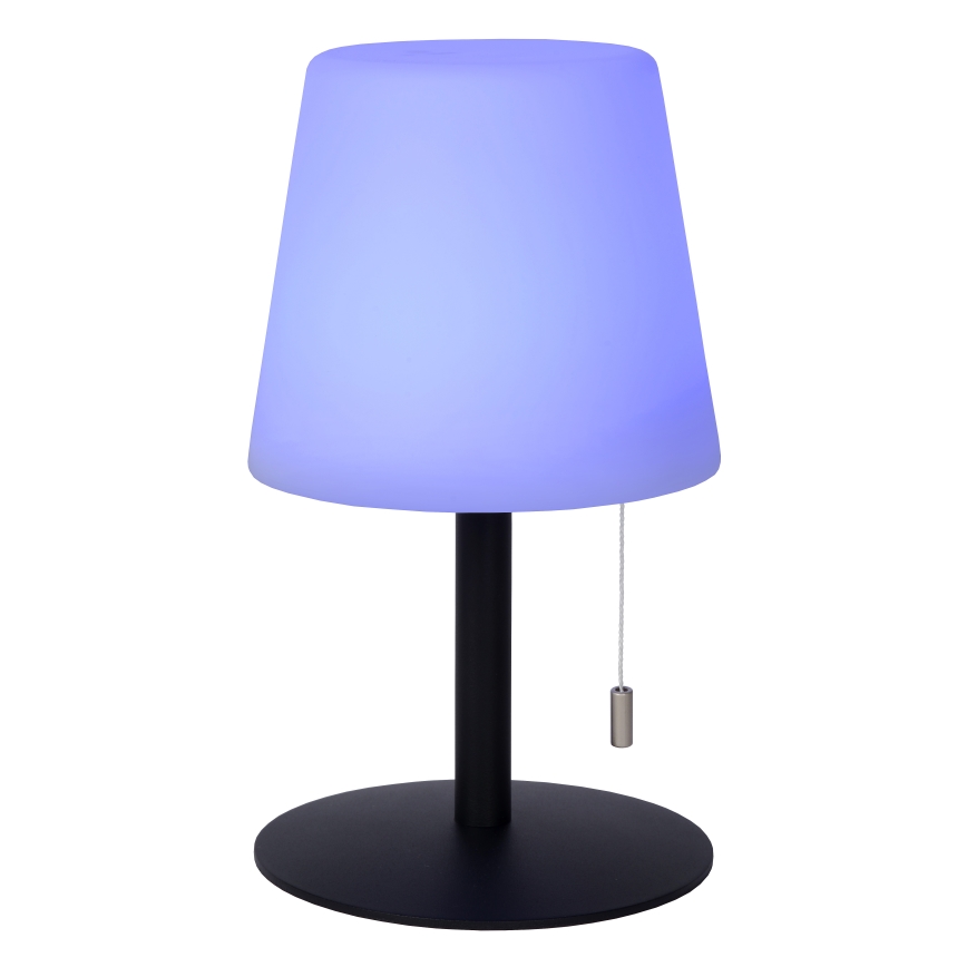 Lucide 13815/02/99 - LED RGBW Prigušiva vanjska lampa RIO LED/1,8W/3,7V USB IP44 1800 mAh crna