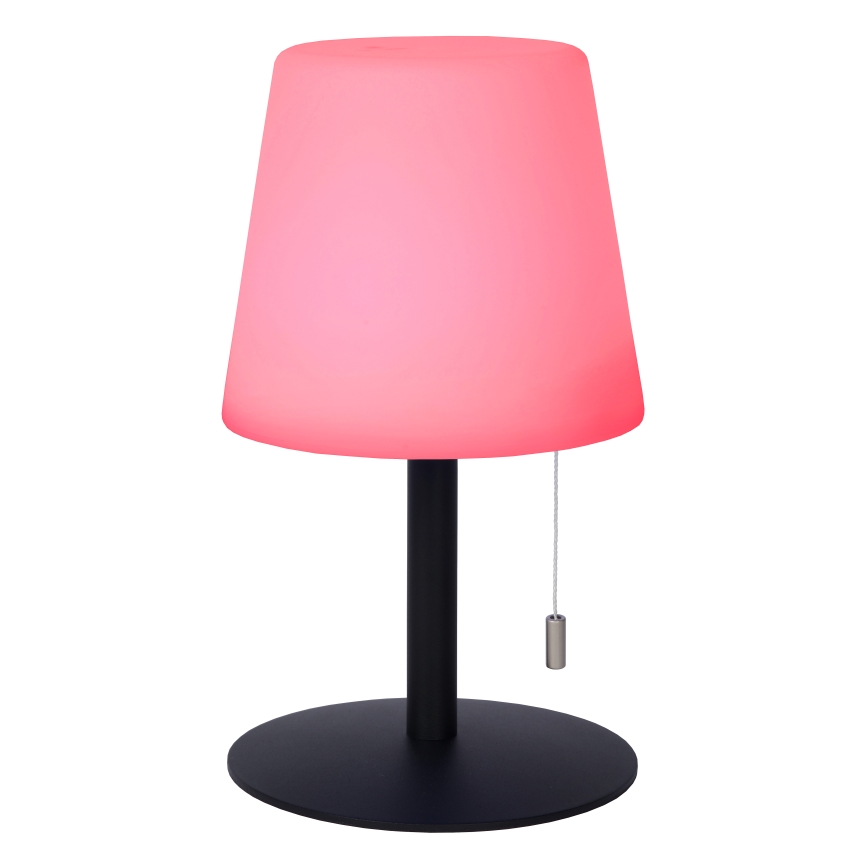 Lucide 13815/02/99 - LED RGBW Prigušiva vanjska lampa RIO LED/1,8W/3,7V USB IP44 1800 mAh crna