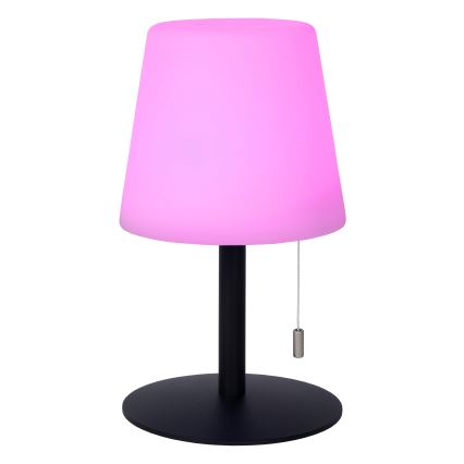 Lucide 13815/02/99 - LED RGBW Prigušiva vanjska lampa RIO LED/1,8W/3,7V USB IP44 1800 mAh crna