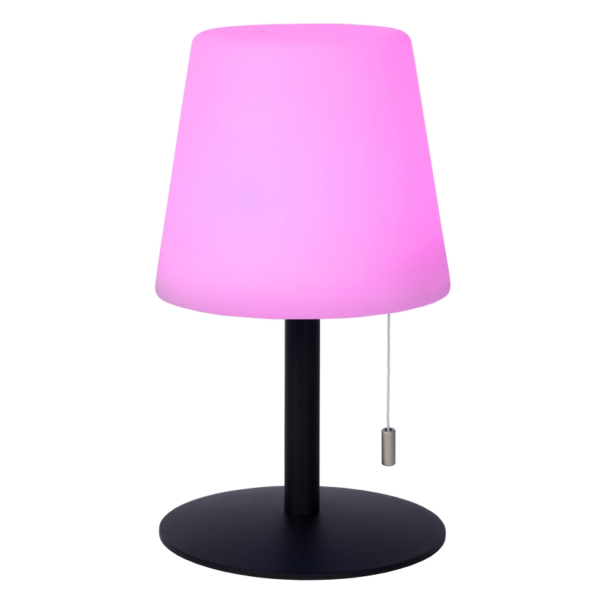 Lucide 13815/02/99 - LED RGBW Prigušiva vanjska lampa RIO LED/1,8W/3,7V USB IP44 1800 mAh crna