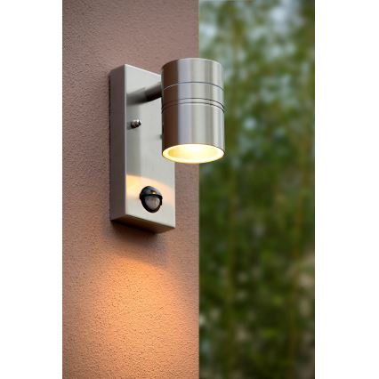 Lucide 14866/05/12 - LED vanjsko svjetlo s senzorom ARNE-LED 1xGU10/5W/230V IP44
