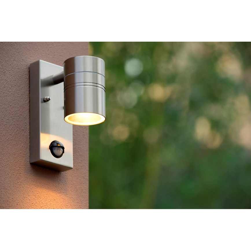 Lucide 14866/05/12 - LED vanjsko svjetlo s senzorom ARNE-LED 1xGU10/5W/230V IP44