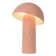 Lucide 15599/06/66 - LED Prigušiva stolna lampa FUNGO LED/7,5W/230V ružičasta