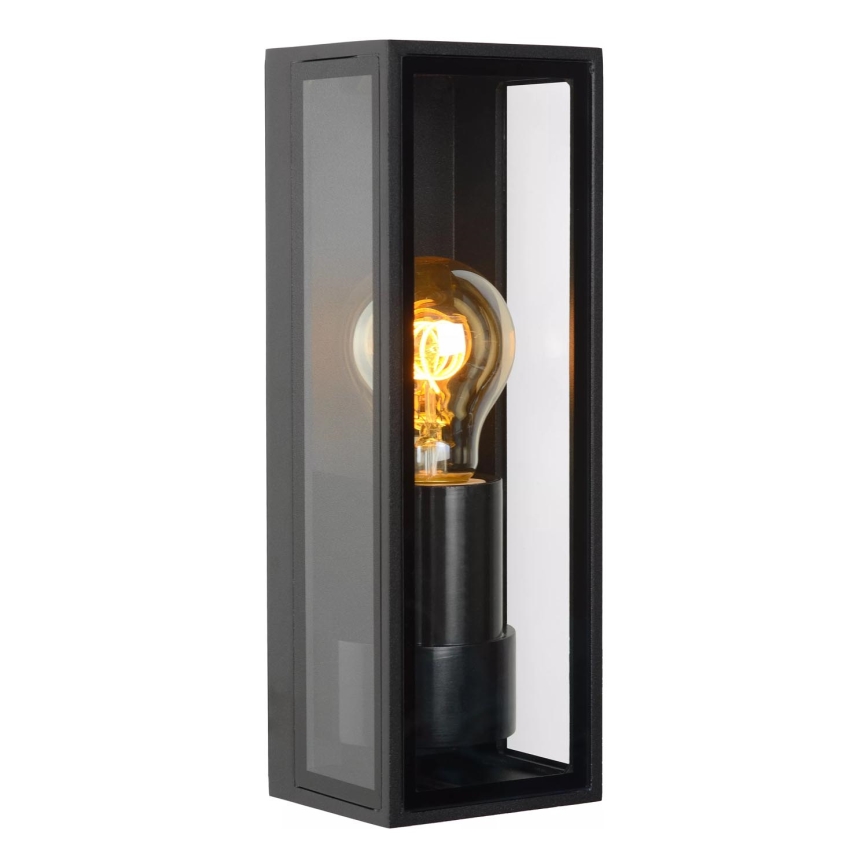 Lucide 15802/01/30 - Vanjska zidna svjetiljka DUKAN 1xE27/15W/230V IP65 crna