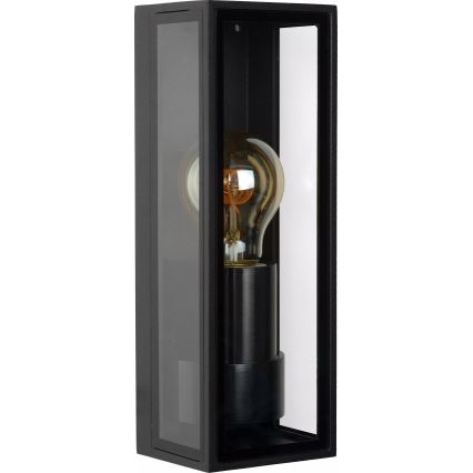 Lucide 15802/01/30 - Vanjska zidna svjetiljka DUKAN 1xE27/15W/230V IP65 crna