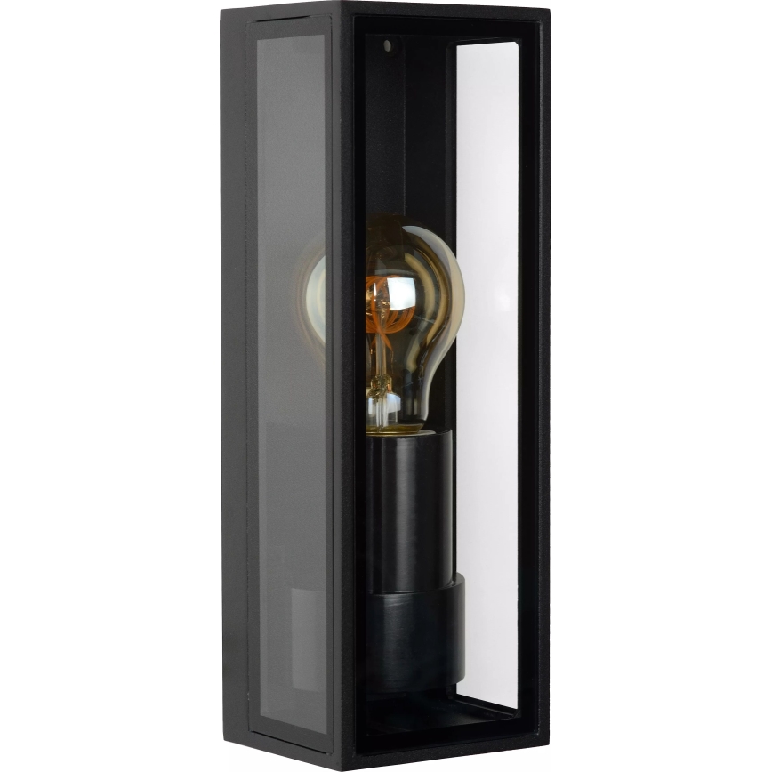 Lucide 15802/01/30 - Vanjska zidna svjetiljka DUKAN 1xE27/15W/230V IP65 crna