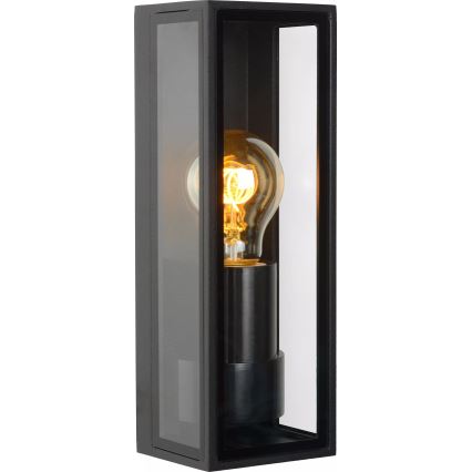Lucide 15802/01/30 - Vanjska zidna svjetiljka DUKAN 1xE27/15W/230V IP65 crna