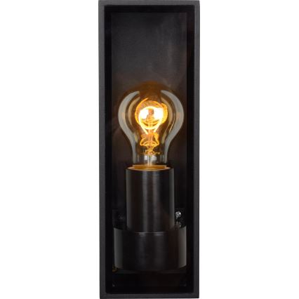 Lucide 15802/01/30 - Vanjska zidna svjetiljka DUKAN 1xE27/15W/230V IP65 crna