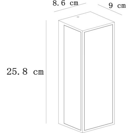 Lucide 15802/01/30 - Vanjska zidna svjetiljka DUKAN 1xE27/15W/230V IP65 crna