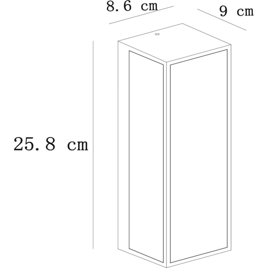 Lucide 15802/01/30 - Vanjska zidna svjetiljka DUKAN 1xE27/15W/230V IP65 crna