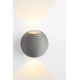Lucide 17804/06/36 - LED vanjska zidna svjetiljka AYO 2xLED/3W/230V sivo IP54