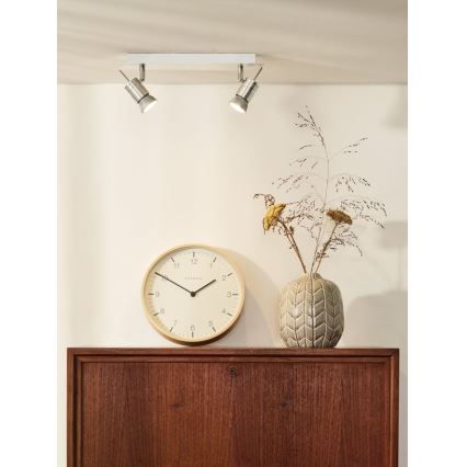 Lucide 17990/10/12 - LED reflektorska svjetiljka TWINNY-LED 2xGU10/4,5W/230V mat krom