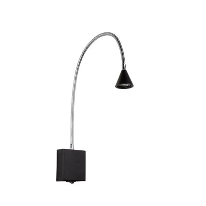 Lucide 18293/03/30 - LED Fleksibilna lampica BUDDY LED/3W/230V crna