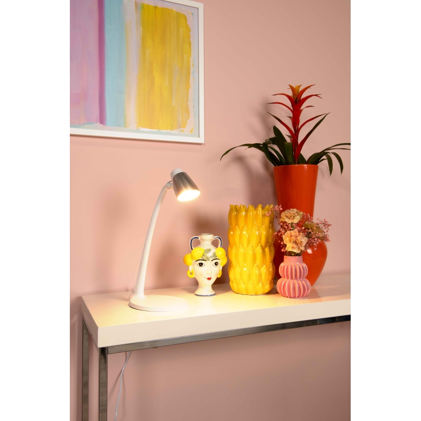 Lucide 18660/05/31 - LED Stolna lampa LUDO LED/4,5W/230V bijela