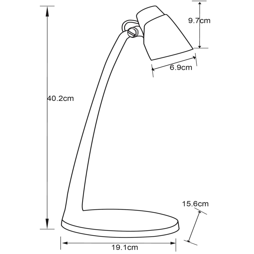 Lucide 18660/05/31 - LED Stolna lampa LUDO LED/4,5W/230V bijela