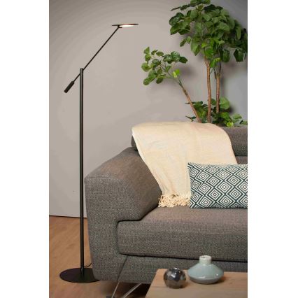 Lucide 19766/09/30 - LED podesiva podna lampa ANSELMO LED/9W/230V crna