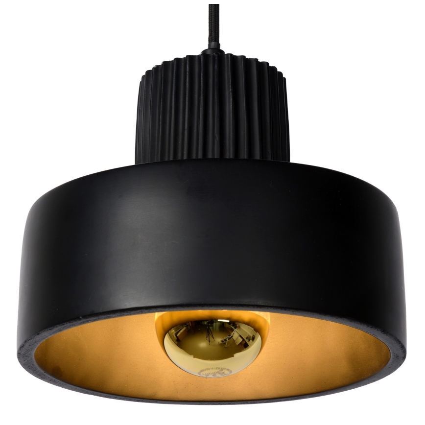 Lucide 20419/20/30 - Luster na sajli OPHELIA 1xE27/40W/230V pr. 20 cm crna