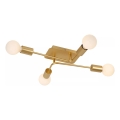 Lucide 21118/04/02 - Stropni luster LESTER 4xE27/40W/230V zlatni