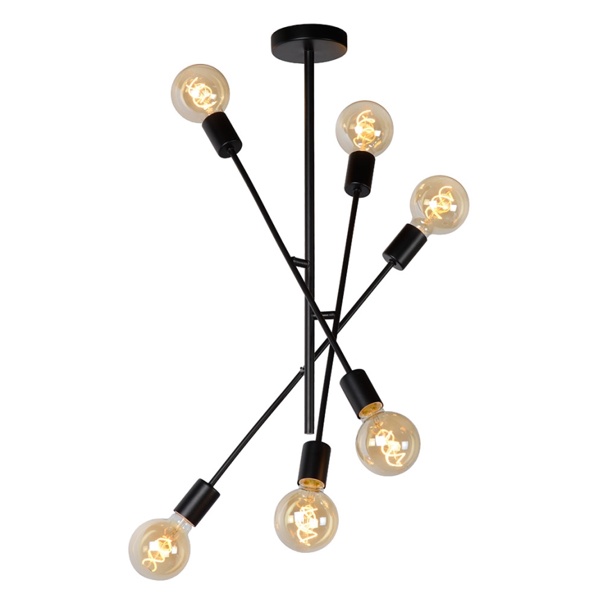 Lucide 21119/06/30 - Viseći luster LESTER 6xE27/40W/230V