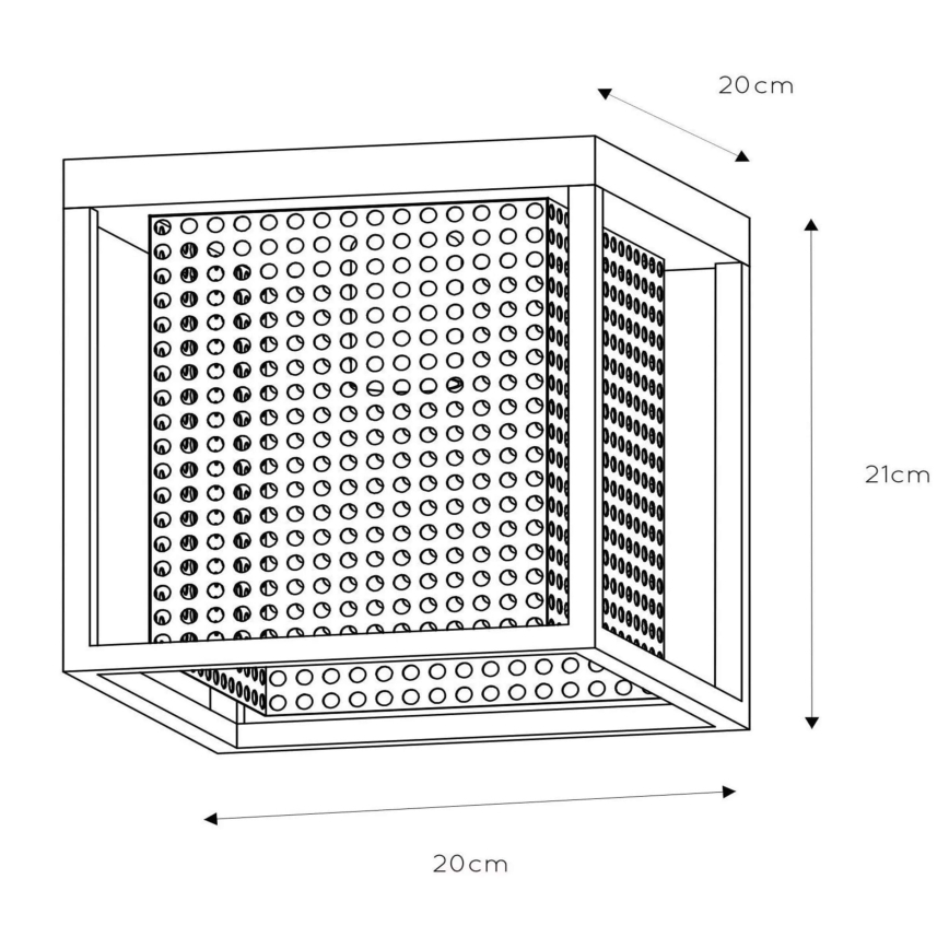 Lucide 21122/01/30 - Stropna svjetiljka SANSA 1xE27/40W/230V