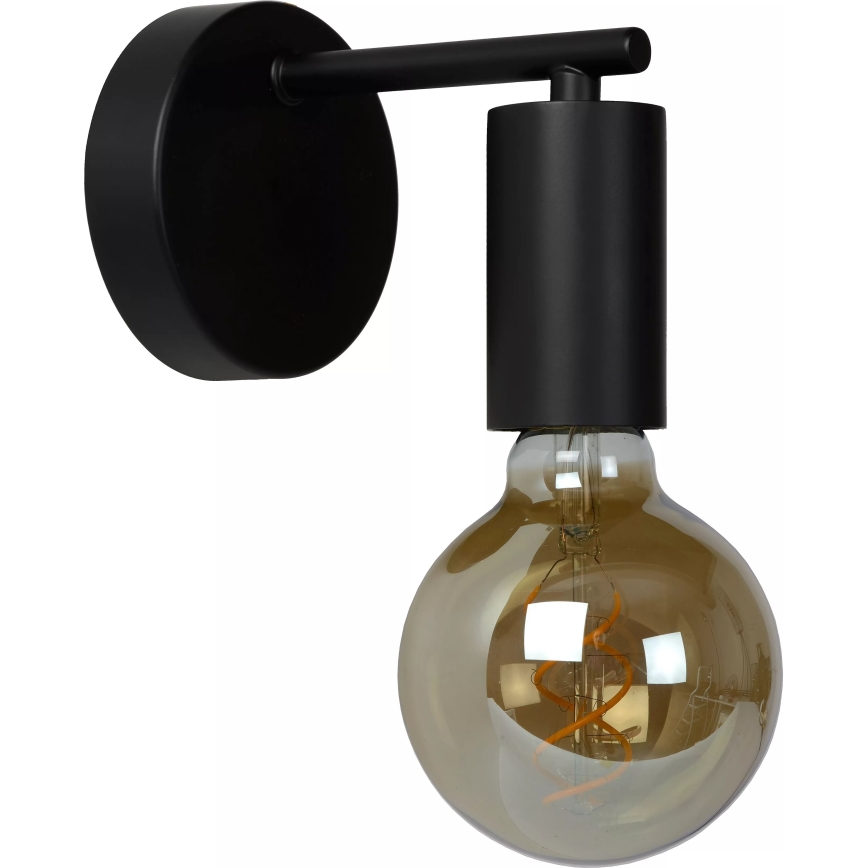 Lucide 21221/01/30 - Zidna lampa LEANNE 1xE27/40W/230V crna