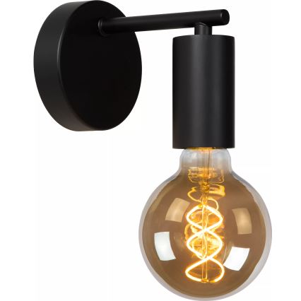 Lucide 21221/01/30 - Zidna lampa LEANNE 1xE27/40W/230V crna