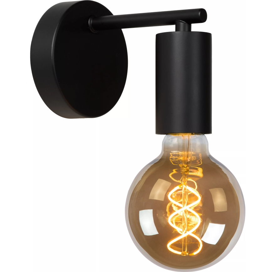 Lucide 21221/01/30 - Zidna lampa LEANNE 1xE27/40W/230V crna
