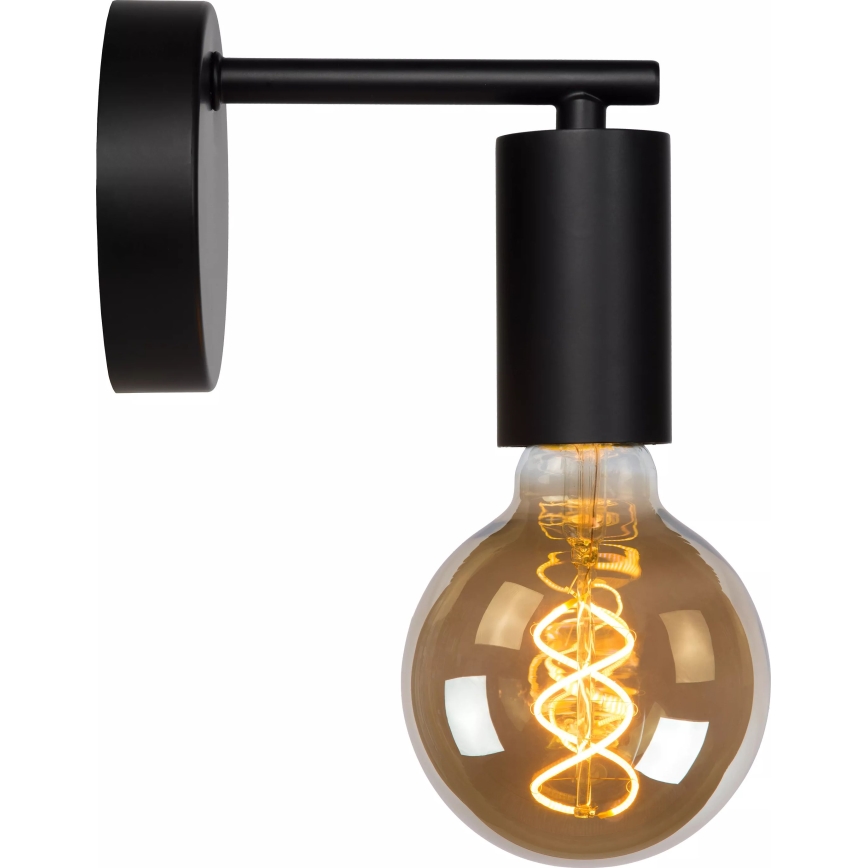 Lucide 21221/01/30 - Zidna lampa LEANNE 1xE27/40W/230V crna