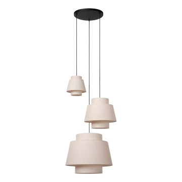 Lucide 21435/13/38 - Luster na sajli TRIBUTE 3xE27/40W/230V krem
