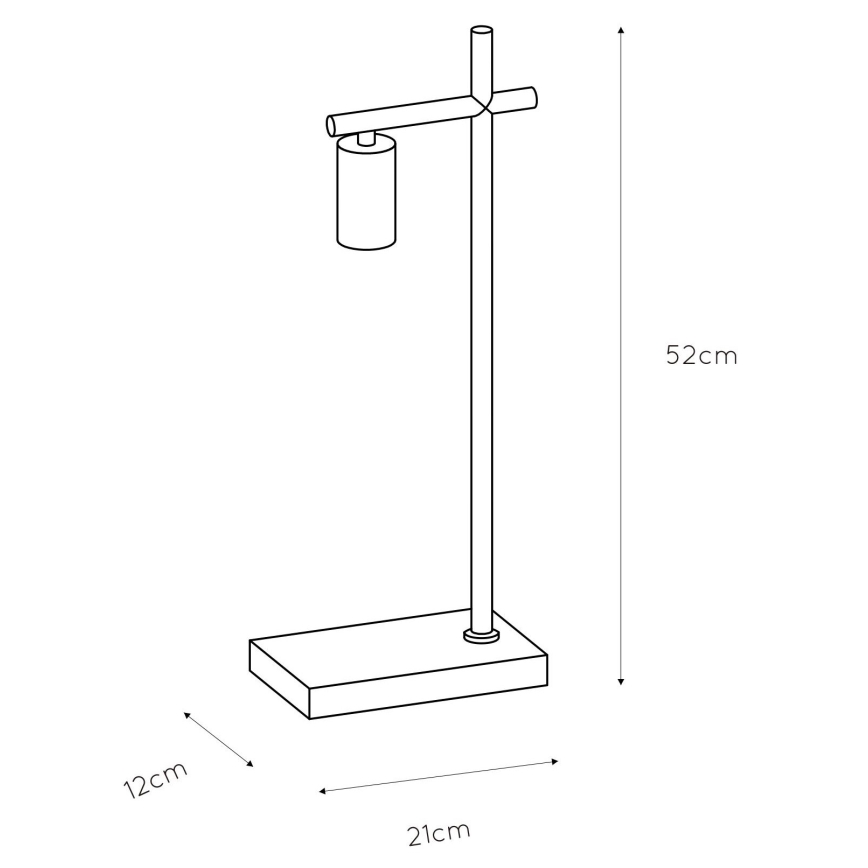 Lucide 21521/01/30 - Stolna lampa LEANNE 1xE27/40W/230V