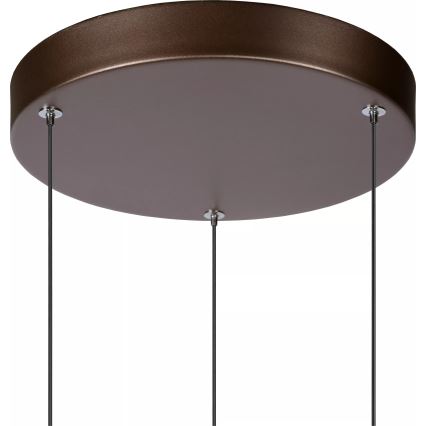 Lucide 24402/15/96 - LED prigušivački luster na užetu MARGARY 3xLED/4W/230V mesing