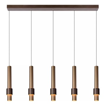 Lucide 24402/30/96 - LED Prigušivi luster na sajli MARGARY 5xLED/4,2W/230V mesing