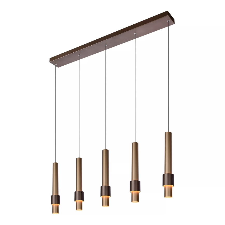 Lucide 24402/30/96 - LED Prigušivi luster na sajli MARGARY 5xLED/4,2W/230V mesing