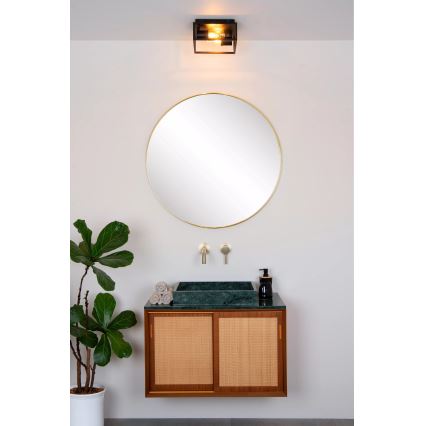 Lucide 27100/02/30 - Stropna svjetiljka za kupaonicu CARLYN 2xE14/6W/230V IP54 crna